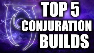 Skyrim  Top 5 Conjuration Builds [upl. by Atnamas]