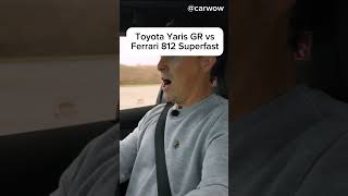 Toyota Yaris GR vs Ferrari 812 Superfast [upl. by Meletius290]