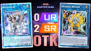 YuGiOh Master Duel  Cheapest 0 UR 2 SRs Budget Crusadia Kaiju OTK Deck  Synchro x Link Festival [upl. by Antons519]