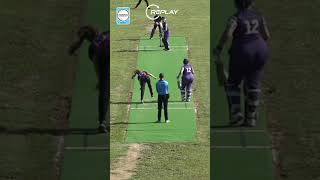 First wicket of the Womens European Cricket Series 🥳 And it was Sema Kucuksucu 👏 [upl. by Narhem]