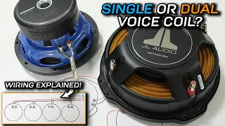 Single vs Dual Voice Coil Subwoofer  Which is BEST Wiring Explained [upl. by Dhiren]