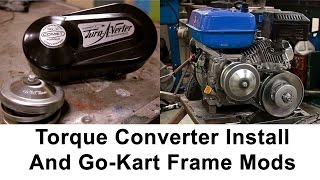 Installing A TORQUE CONVERTER  Go Kart build [upl. by Eseila]