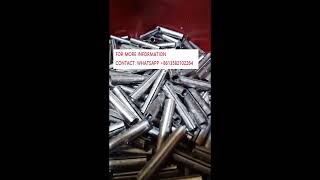 steel split spirng dowel pin slotted spring pins dowel tension roll pin in production [upl. by Kilmarx]