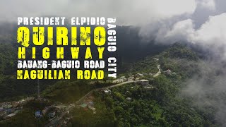 SCENIC ROAD to Baguio City  Quirino Highway  Naguilian Road  BauangBaguio Road [upl. by Juliana]