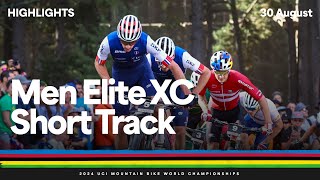 Men Elite Crosscountry Short Track Highlights  2024 UCI Mountain Bike World Championships [upl. by Alexa]