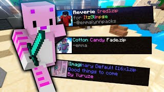 Los 3 MEJORES TEXTURE PACK mas COLORIDOS para BEDWARS 2022 [upl. by Tail368]