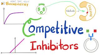 Competitive Inhibition Competitive Inhibitors  Enzyme Kinetics  Biochemistry [upl. by Zack]