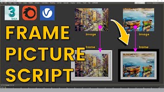 Fast Create Frame Picture 3ds Max With Frame Maker Script  Eris Graphic [upl. by Cortie]