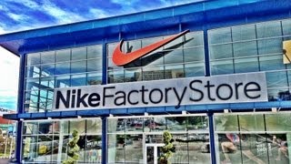 NIKE FACTORY STORE VLOG [upl. by Nedda]