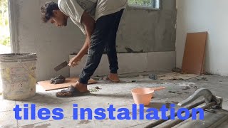 tiles installation floor philippines [upl. by Haletky]