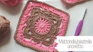 Mattonellapiastrella a Uncinetto  TUTORIAL [upl. by Medeah]