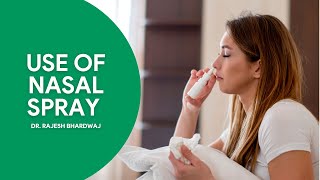 Use of Nasal Spray  Dr Rajesh Bhardwaj हिंदी में nasalspray rhinitis stuffynose noseallergy [upl. by Ailina640]