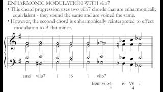 Music Theory Enharmonic Modulation amp Chromatic Mediants [upl. by Eener268]