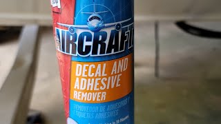 WOW KleanStrip AIRCRAFT Decal and Adhesive Remover Review [upl. by Alicirp]