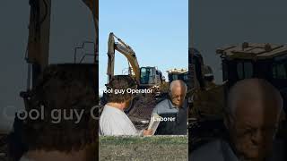 Jobsite battle😅🤣construction excavator bulldozer dozer operator bluecollar heavyequipment [upl. by Leno]