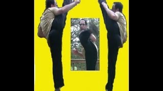 Karate RoundHouse Kick For Full Contact Karate 45 Roundhouse Kick Dynamic Stretching Karate [upl. by Imoan924]