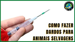 💉 Como fazer DARDO E ZARABATANA PARA ANIMAIS SELVAGENS 🐯 [upl. by Vasti411]