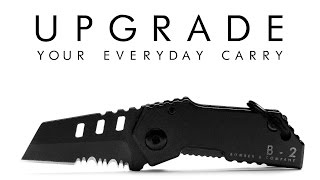 B2 BOMBER Nano Blade  Worlds Smallest Tactical Pocket Knife [upl. by Sausa]