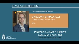 The Cosmological Constant Problem Gregory Gabadadze [upl. by Eelanaj]