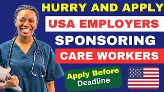 Get FREE USA Visa and Work in USA as a Care Worker  Send Your CV Here [upl. by Niple]