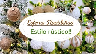 ADORNOS NAVIDEÑOS para el Árbol 2022  Fáciles estilo natural [upl. by Babbie722]