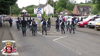 Cavanaleck Pipe Band  Ballinamallard Accordion Band Parade 2024 [upl. by Nannerb]