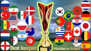 Best the keeper marbles vs keepar  world cup Tournament  2024 gaming [upl. by Lyrad845]