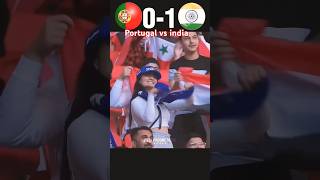 Indian vs Portugal world cup final match football worldcup messi shorts [upl. by Kissel]