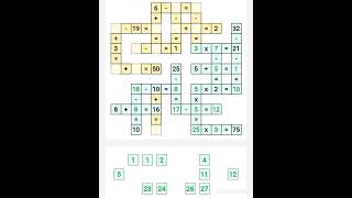 Math Puzzle  Cross Math Game [upl. by Anrim160]