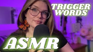 ASMR trigger words to make you sleepy ✨very close clicky whispers [upl. by Leeland819]