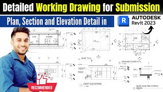 Detail working drawing in Revit for submission [upl. by Aicak]