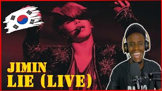 BTS JIMIN performing Lie live  The Wings Tour stage mix  REACTION jimin bts jiminbts [upl. by Karame]