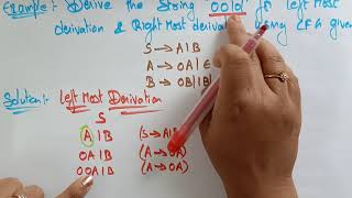 Lec65 Derivation Tree 🌲Parse Tree 🌲 with example in TOC amp Compiler design [upl. by Zetrauq565]