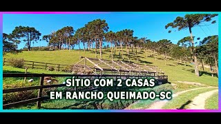 Sítio com 45 hectares 2 Casas de Alvenaria Próximo ao centro da Cidade  Rancho Queimado R19 mi [upl. by Haiasi617]