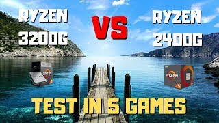 Amd Ryzen 3 3200g Vs Ryzen 5 2400g Test In 5 Games 1080p [upl. by Amleht526]