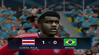 Costa Rica vs Brasil [upl. by Ellimak]