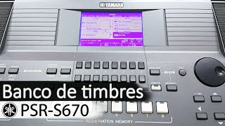 Como montar e Salvar o seu banco de timbres no S670 [upl. by Hayn]