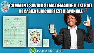 comment savoir si ma demande de casier judiciaire est validé ou pris en compte [upl. by Huoh]