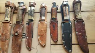 German solingen stag handle knife collection [upl. by Nirrol656]