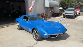 1969 CORVETTE STINGRAY 572 V8 5 SPEED TRANS AC CAR FOR SALE 75000Classiccarsconnectionmq6bx [upl. by Botti]