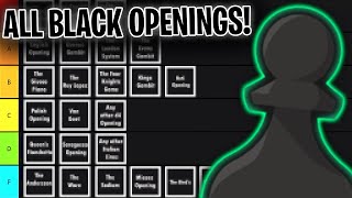 ULTIMATE Opening Tier List For Black  Chess Openings [upl. by Sabelle]