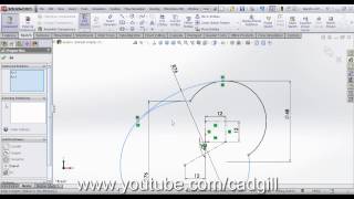 Video Tutorial on Cam Follower Mechanism in SolidWorks Part 1 [upl. by Ylus]