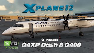 XPlane 12  Q4XP Dash 8  Xometry KOKC  KIAH  RTX 4090 [upl. by Basso21]