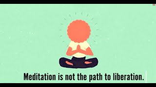 Meditation is not the path to liberation It IS liberation Join ATW for daily meditation free [upl. by Iva]