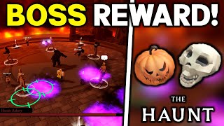 HEADLESS HORSEMAN BOSS REWARD How to get  Roblox Haunt Event [upl. by Inilam]