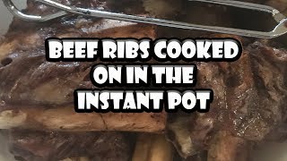 Beef Ribs In The Instant Pot  BUMMERS BARBQ amp SOUTHERN COOKING [upl. by Guillema]