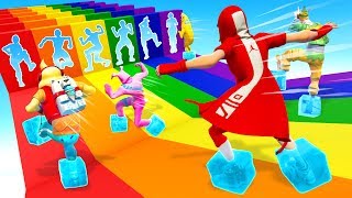 I Made the ULTIMATE Rainbow Slide Deathrun [upl. by Eillas447]