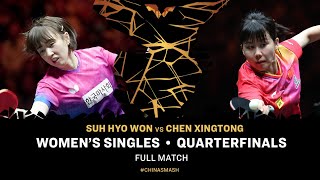 FULL MATCH  Suh Hyo Won vs Chen Xingtong  WS QF  ChinaSmash 2024 [upl. by Nali]