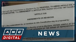 Comelec waiting for formal petition for charter change as signature for peoples initiative pile up [upl. by Atsirk728]