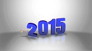 3D Happy New Years 2015 video animation promotion [upl. by Deering]